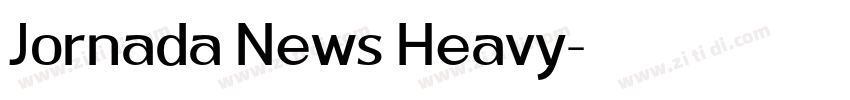 Jornada News Heavy字体转换